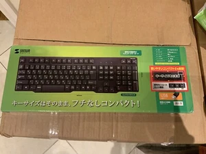 Sanwa Supply PS/2 Keyboard Black Japanese Standard layout SKB-L1U - Picture 1 of 4