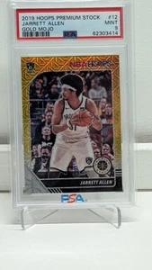 2019 Hoops Premium Stock Jarett Allen Gold Mojo #12  PSA 9  4/10  PSA POP 1 - Picture 1 of 5