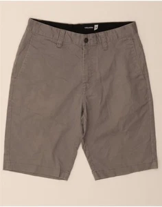 VOLCOM Womens Chino Shorts W28 Medium Grey Cotton AE09 - Picture 1 of 3