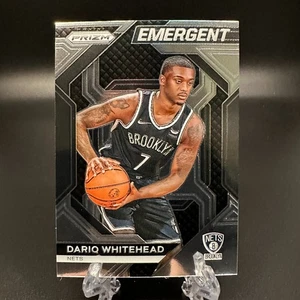 2023-24 Panini Prizm Dariq Whitehead Emergent #20 Brooklyn Nets - Picture 1 of 2