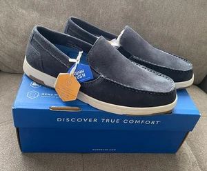 Nunn Bush Luca Vnetian Genuine Leather Dual Comfort Navy 4064 Size 8M NWB - Picture 1 of 8