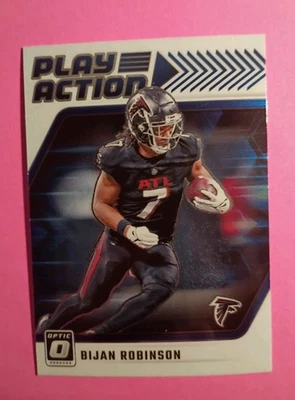 2024 Panini Donruss Optic - Play Action Bijan Robinson #14 - Image 1 of 2