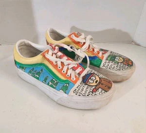 Vans South Park Custom Painted Drawn Art Off The Wall Sneakers Mens 8 Womens 9.5 - Picture 1 of 20