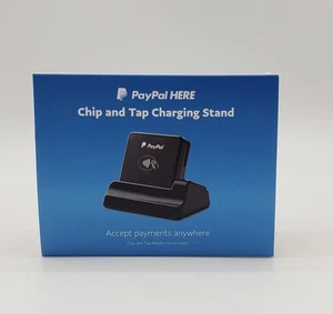 NEW PAYPAL HERE CHIP & TAP READER + CHARGING STAND , PCTUSDCRT /RP457 C/U - Picture 1 of 5
