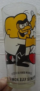 Vidrio vintage Simon Bar Sinister 6,25" Pepsi Collector Series - Imagen 1 de 2