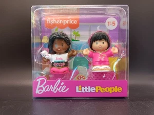 New Fisher Price Little People Barbie Sleepover Figures - 2 Figure Set 2021. - Picture 1 of 6