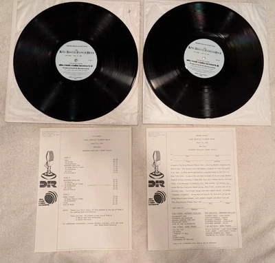 King Biscuit Flower Hour 4/29/84 Modern English Wire Train 2 LP w Cue Sheets - Image 1 of 4