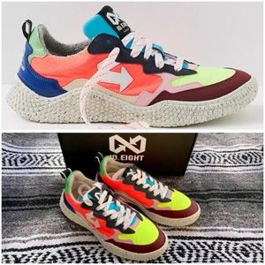 Identificación nueva. OCHO Zapatillas Hana Tropicales EU 38 (se ajusta como 37/US W’s 7) Italia Vegana - Imagen 1 de 7