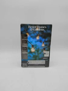 BHG 20ct Clear Glass Globe G40 Outdoor String Lights 20ft - Picture 1 of 5