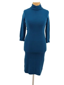 38 Pulloverkleid Strickkleid OASIS Rollkragen bodycon sexy meeresgrün midi - Bild 1 von 7