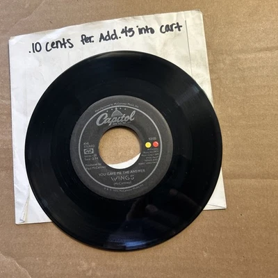 Paul Mccartney Wings Letting Go/You Give Me The Answer. Capitol 45 - Image 1 of 3