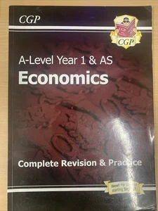 CGP A-Level Economics Complete Revision & Practice for Year 1 & AS - Picture 1 of 1