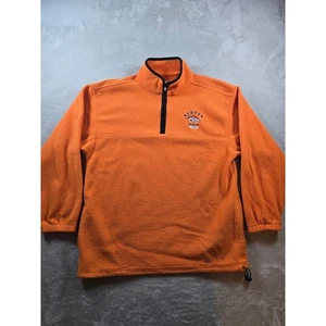 Chaqueta Denver Broncos Para Hombres XL Naranja Polar Cuarto Cremallera Pullover Bolsillos *Leer - Imagen 1 de 11