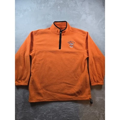 Denver Broncos Jacket Mens XL Orange Fleece Quarter Zip Pullover Pockets *Read - Image 1 of 4
