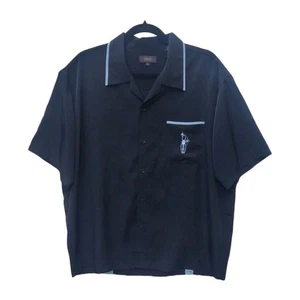 Camicia nera da bowling Phillipe Marcel taglia grande - Foto 1 di 7