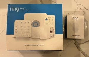 New Ring Alarm 8-Piece Security Kit, 2nd Gen Home Security System + Extra Sensor - Picture 1 of 16