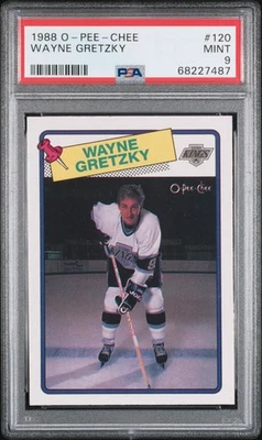 1988 O-Pee-Chee Wayne Gretzky #120 PSA 9 - Image 1 of 2