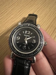Black Leather Watch - Picture 1 of 7