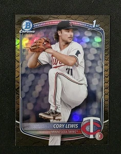 2025 Bowman Cory Lewis 1st Bowman Chrome Reptilian Refractor - Bild 1 von 2