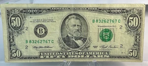 1993 50 $ (B) Federal Reserve Note - Green Seal - USSK0056 - Bild 1 von 2