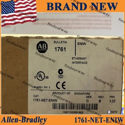 NEW NEW PLC 1761-NET-ENIW AB 1761-NET-ENIW /D EtherNet Interface Module - Image 1 of 4