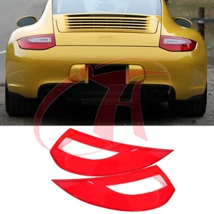 🔥1 Pair Taillight Lens Cover Shell For Porsche 997.2 911 Carrera 2009-2011 - Foto 1 di 7