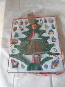 Wooden Advent Tree Vintage 28cm - Picture 1 of 8