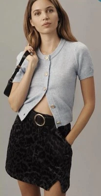 Minifalda de pana Pilcro ¡NUEVA CON ETIQUETAS TALLA 12! ¡Patrón negro! Foto 1 de 4