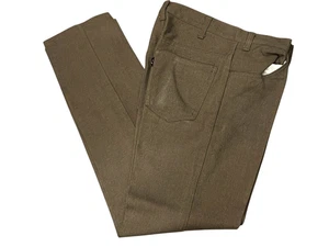 Mens Vtg 60s MOD Peg Leg Pants LEVI'S Sta Prest Hopsack Brown  Black Gold Big E - Picture 1 of 14