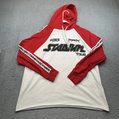 Sudadera con Capucha Justin Bieber Stadium Tour Para Hombre XS Propósito Raglán Pullover Concierto Foto 1 de 4
