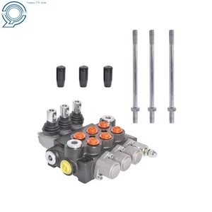 3600 PSI 3 Spool Hydraulic Control Valve Double Acting 13 GPM SAE Ports - Picture 1 of 12