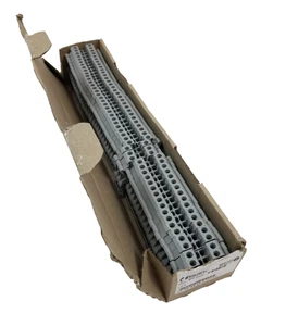 50 Phoenix Contact 3044102 Terminal Block Feed Through 2 Position Gray 26-10 AWG - Picture 1 of 6