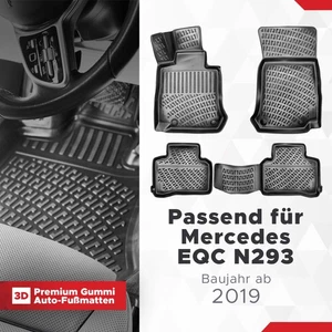 Juego Alfombrillas Coche 3D Adecuado para Mercedes EQC N293 Año 2019 - Imagen 1 de 12
