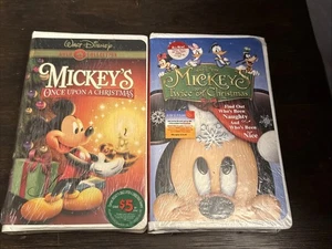 Disney Mickeys Once Upon a Christmas (1999)+ Twice Upon A Christmas (2004)NEWVHS - Bild 1 von 6