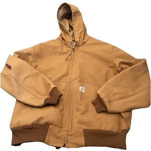 Carhartt J131 Herren XL Firm Duck Thermo Lined Active Jacket Braun Carpenters - Bild 1 von 10