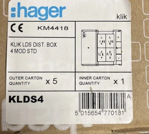 4 Way Hager Klik LDS Lighting Box Brand new - Picture 1 of 1