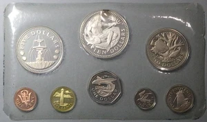 1974 Barbados Proof Set National Coins 1.93 Oz ASW (25072503R) - Picture 1 of 2