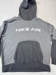 Nike Air Chest Hit Fleece Pocketed Hoodie Silber/Grau Pullover Herren XL - Bild 1 von 8