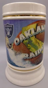 TEAM REFLECTIONS OAKLAND RAIDERS 24 oz. CERAMIC DRINKING STEIN - Picture 1 of 8