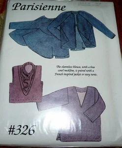 Parisienne Lois Ericson 1998 Vintage Schnittmuster 326 Jacke Bluse ungeschnitten - Bild 1 von 2