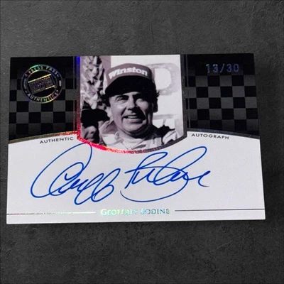 Geoff Bodine PACK PULLED NASCAR signed card 2009 PRESS PASS LEGENDS BLUE #03/30 - Image 1 of 2