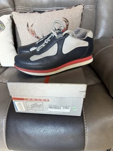 prada scarpe da ginnastica runners taglia 10 sneakers blu ottime condizioni scatola dust bag - Foto 1 di 21