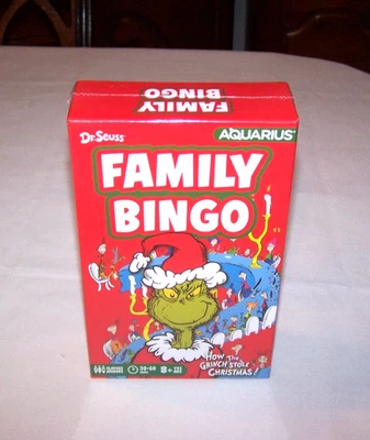 Dr. Seuss How The Grinch Stole Christmas! Fun Family Bingo Game New Sealed - Image 1 of 4