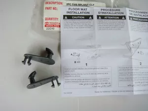TAPETES TOYOTA SCION LEXUS TAPETES GANCHOS CLIP SOPORTE SOPORTE FABRICANTE NUEVO - Imagen 1 de 2