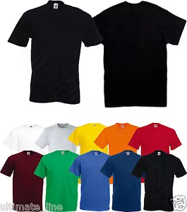 Tshirt 100% Baumwolle - Soft Touch VIELE GRÖßEN / FARBEN T-Shirt alle Größen uni - Bild 1 von 2