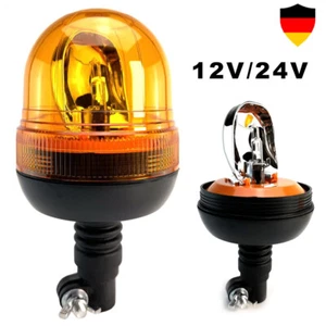 Rundumleuchte 12V / 24V flexibler Fuss Rundumkennleuchte Rundumlicht Warnleuchte - Bild 1 von 7
