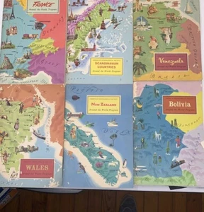 6 American Geographic Society Around the World Programm 50er Jahre Bücher - Bild 1 von 11