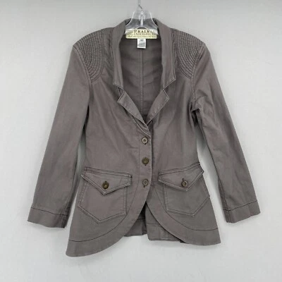 Chaqueta Blazer Prairie Underground Slim Para Mujer XS Gris Sarga Algodón Orgánico Foto 1 de 4