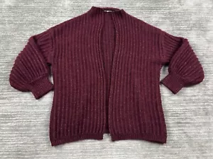UO Urban Outfitters Truly Madly Deeply Cardigan Womens Large Red Ava Pen Front - Picture 1 of 11