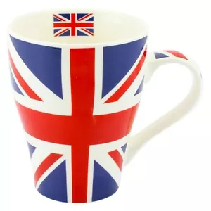 Tazza Union Jack 350 ml tazza da caffè bandiera Regno Unito - Foto 1 di 2